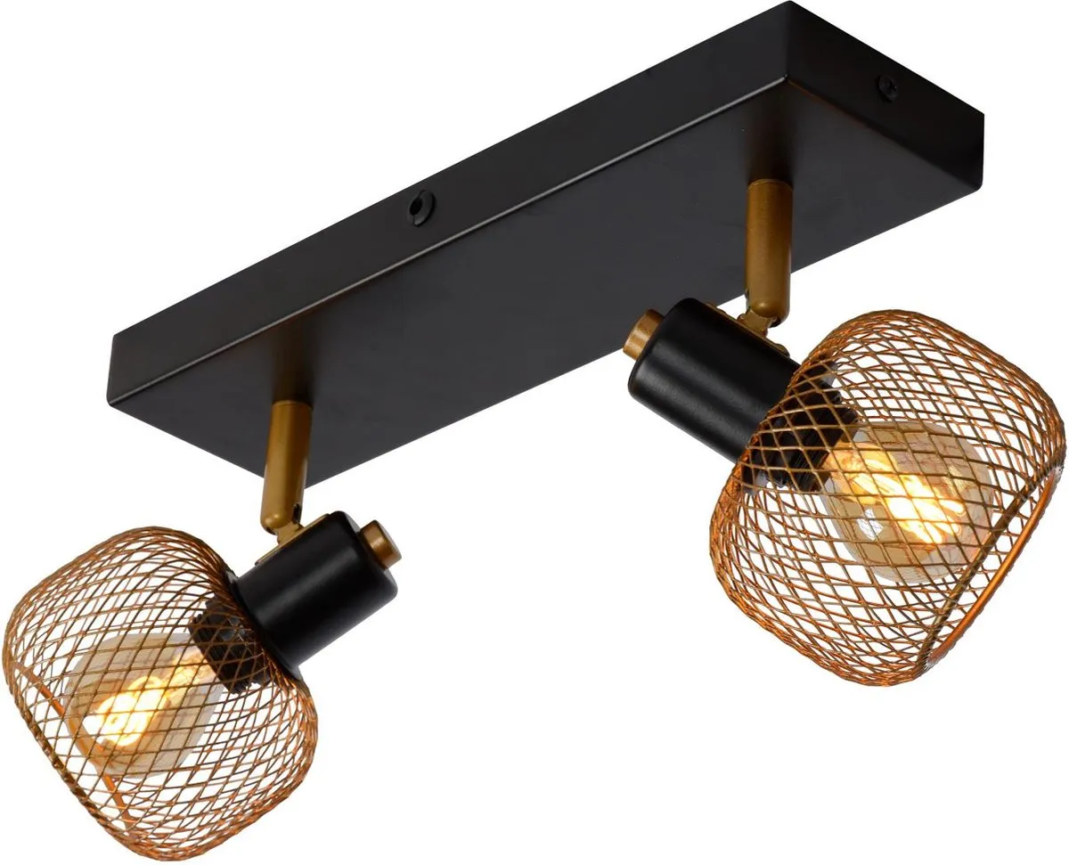 Lucide MAREN Plafondspot 2xE14 Mat Goud/Messing