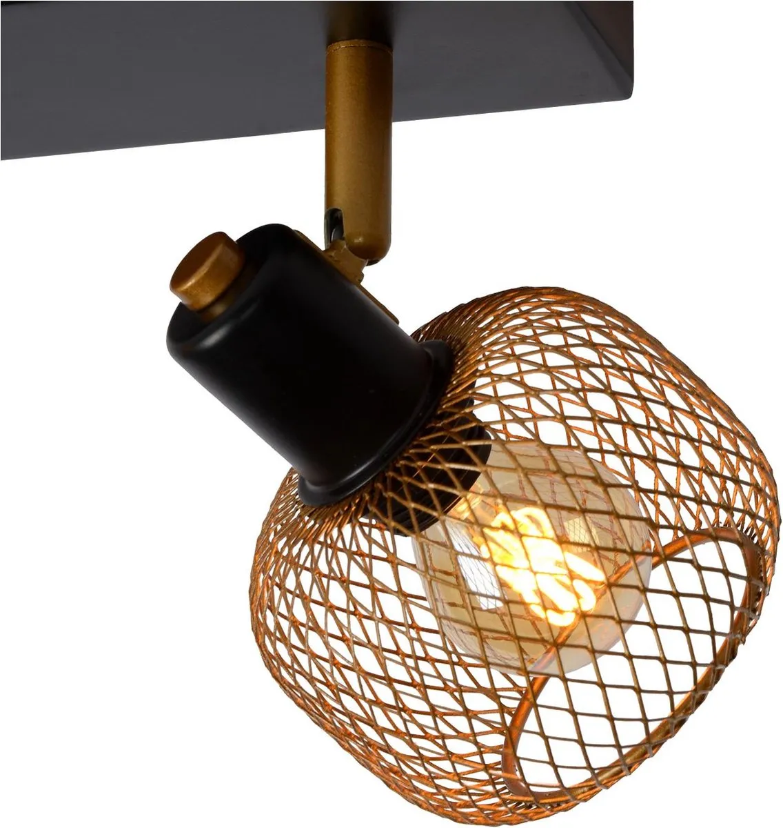 Lucide MAREN Plafondspot 2xE14 Mat Goud/Messing