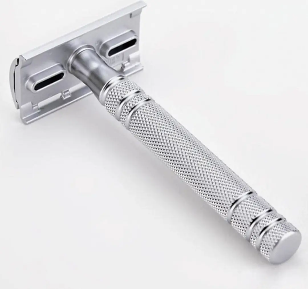 Feather AS-D2 Safety Razor - Matte Chrome - 5 Stuks