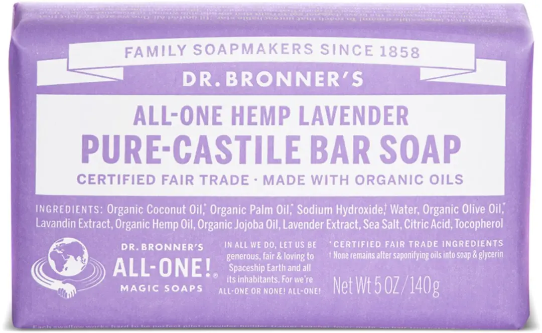 Dr. Bronner's Magic Bar Zeep Lavendel 140g