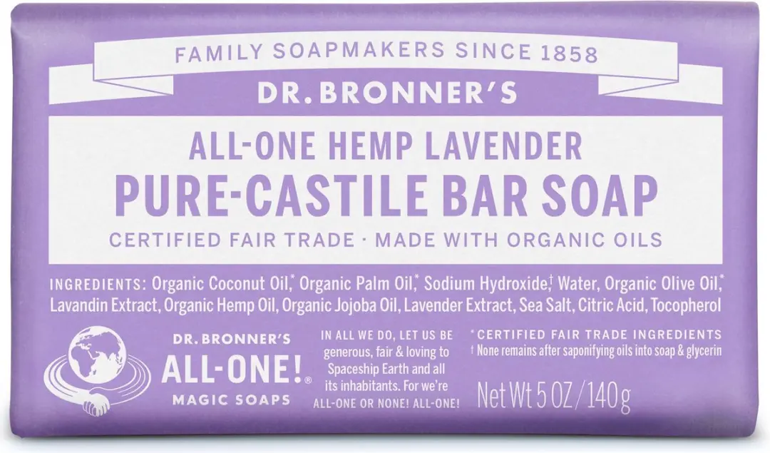 Dr. Bronner's Magic Bar Zeep Lavendel 140g