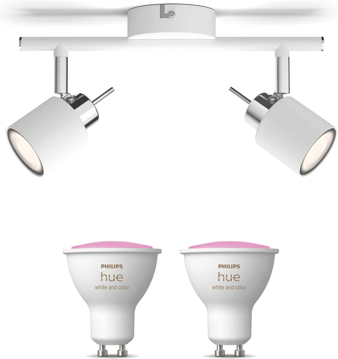 Philips Hue Meranti Opbouwspot 2x GU10 RGBW