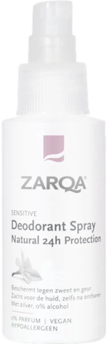 Zarqa Sensitive Deodorant Spray 50ml - 24 uur bescherming