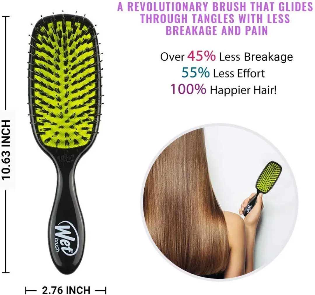 The Wet Brush Shine Enhancer Haarborstel - Zwart