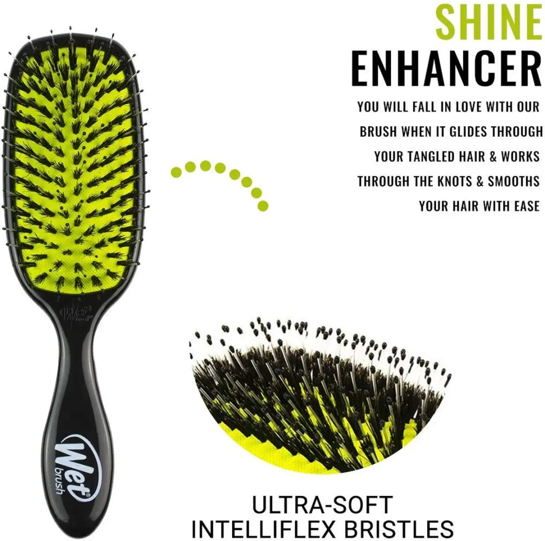 The Wet Brush Shine Enhancer Haarborstel - Zwart