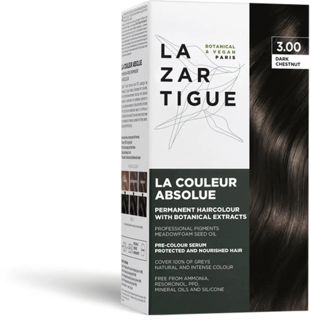 Lazartigue La Couleur Absolue Permanent Haircolour 3.00 Dark Chestnut