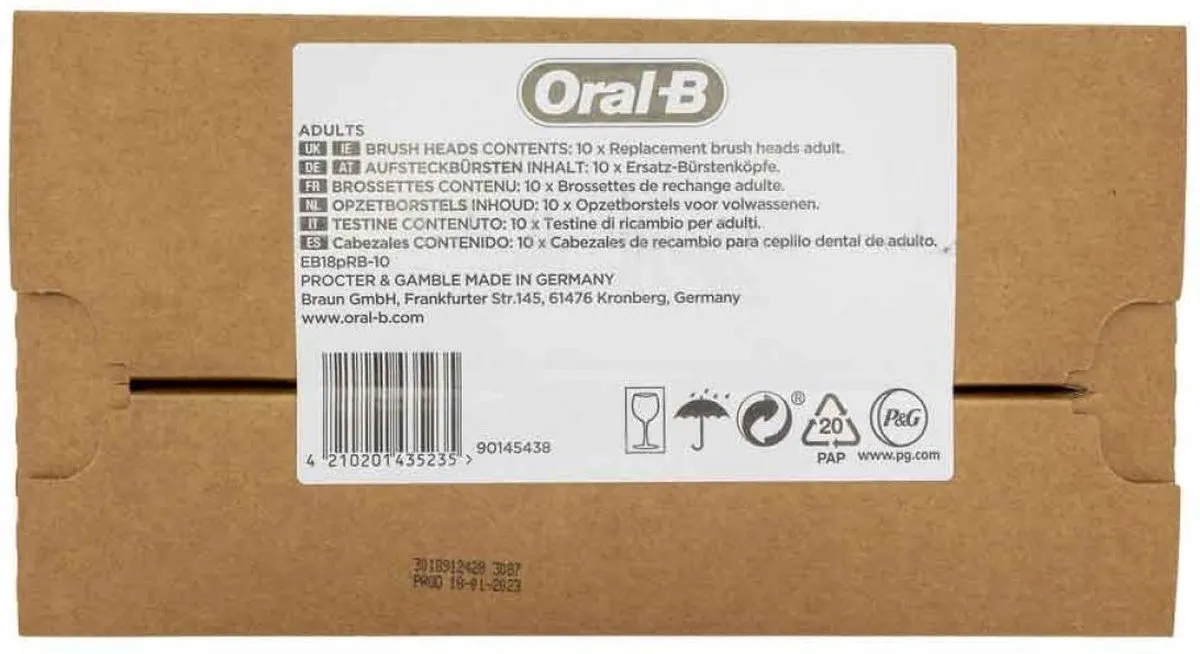 Oral-B 3D White CleanMaximiser Opzetborstels - 10 Stuks