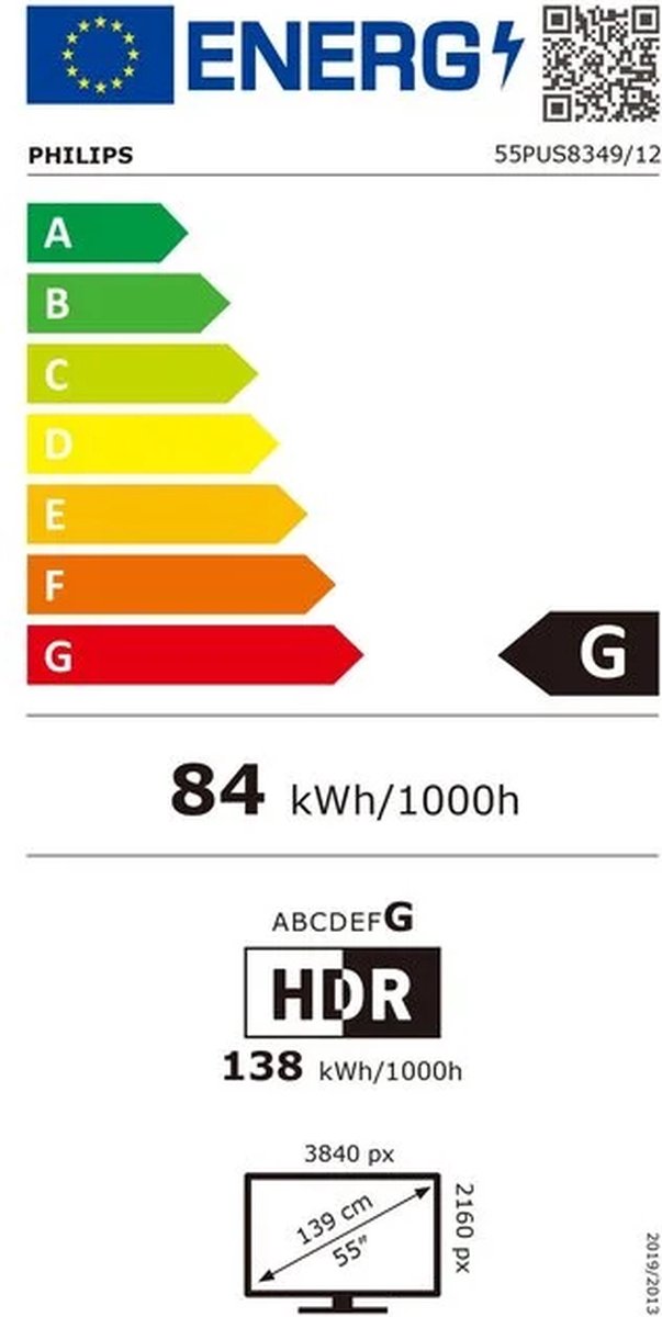 Philips 55PUS8349/12 - 55 inch - 4K LED - 2024