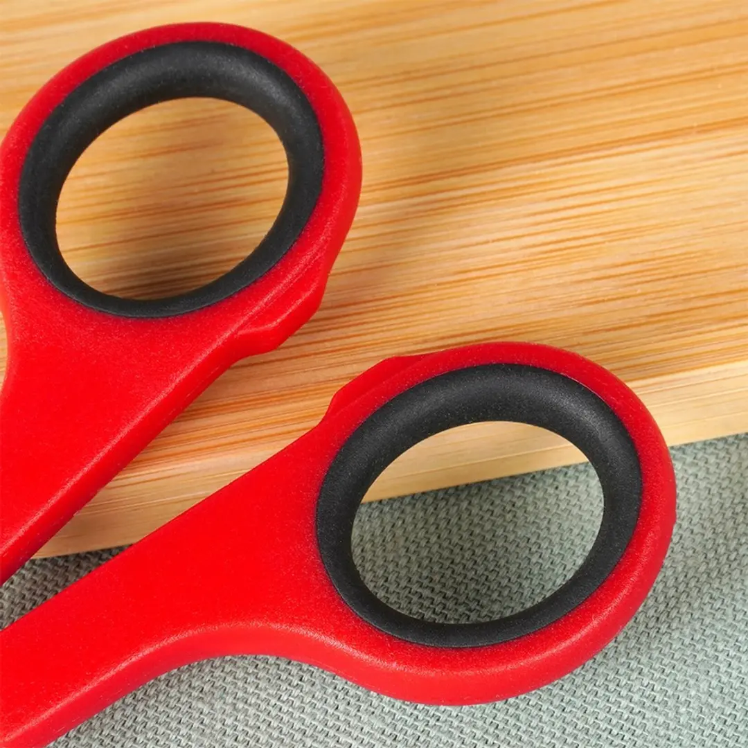 Orion Roestvrijstalen Schaar 14cm - Rood - Ergonomische Handgreep
