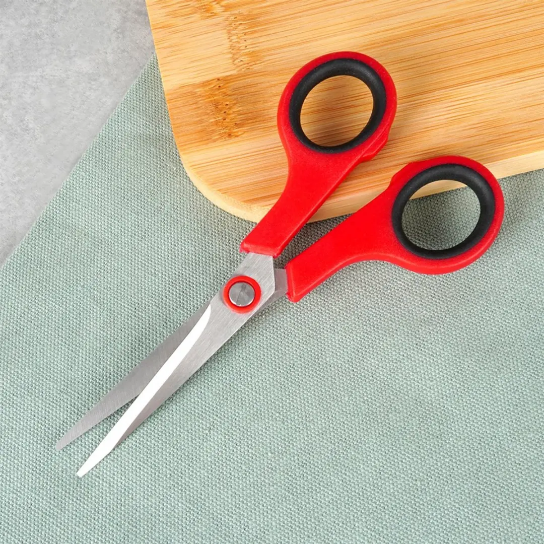 Orion Roestvrijstalen Schaar 14cm - Rood - Ergonomische Handgreep - afbeelding 6 van 6