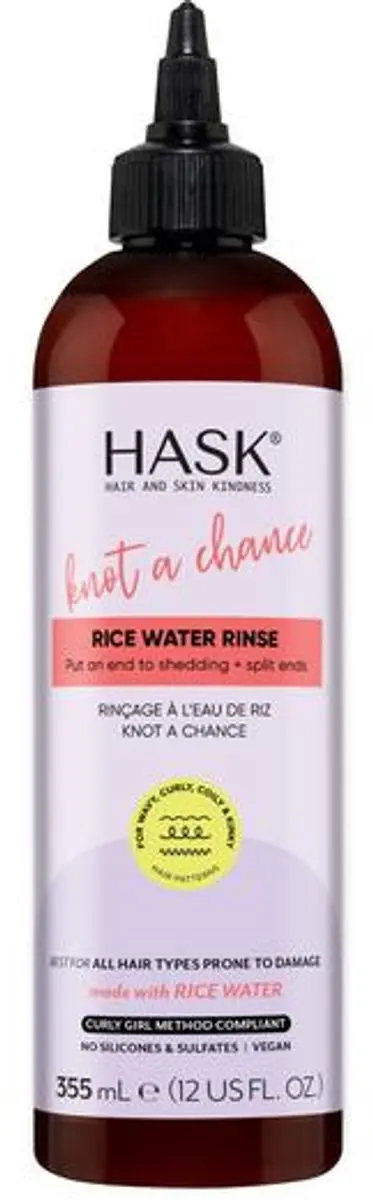 Hask Knot A Chance Rice Water Rinse 355ml