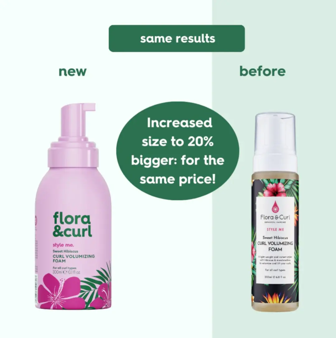 Flora & Curl Sweet Hibiscus Curl Volumizing Foam 300ml