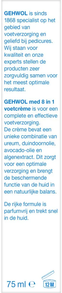 Gehwol Voetcrème 8 in 1 - 3x75ml