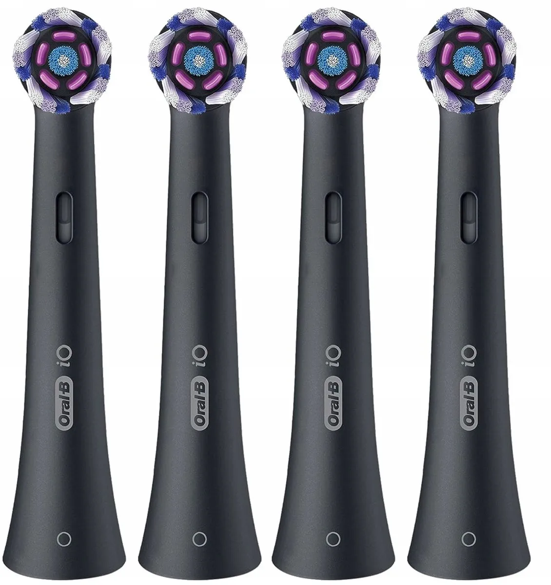 Oral-B iO Radiant Black WB-4 Opzetborstels - 4 Stuks