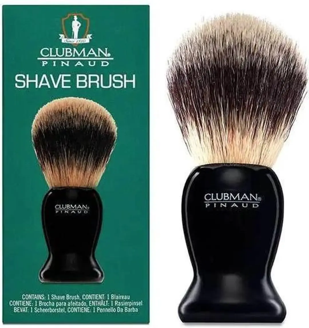 Clubman Pinaud Scheerkwast - Synthetisch haar - Zwart