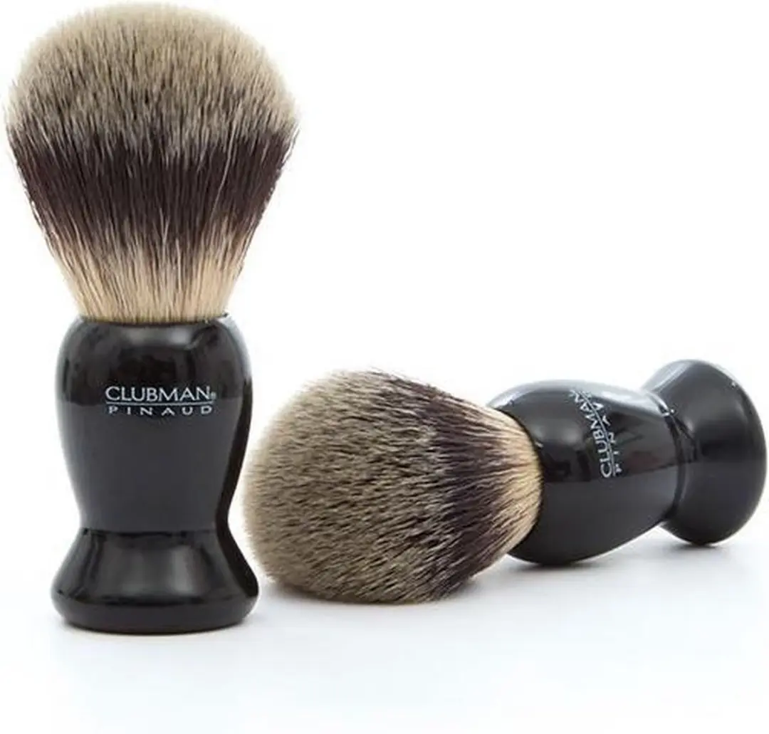 Clubman Pinaud Scheerkwast - Synthetisch haar - Zwart