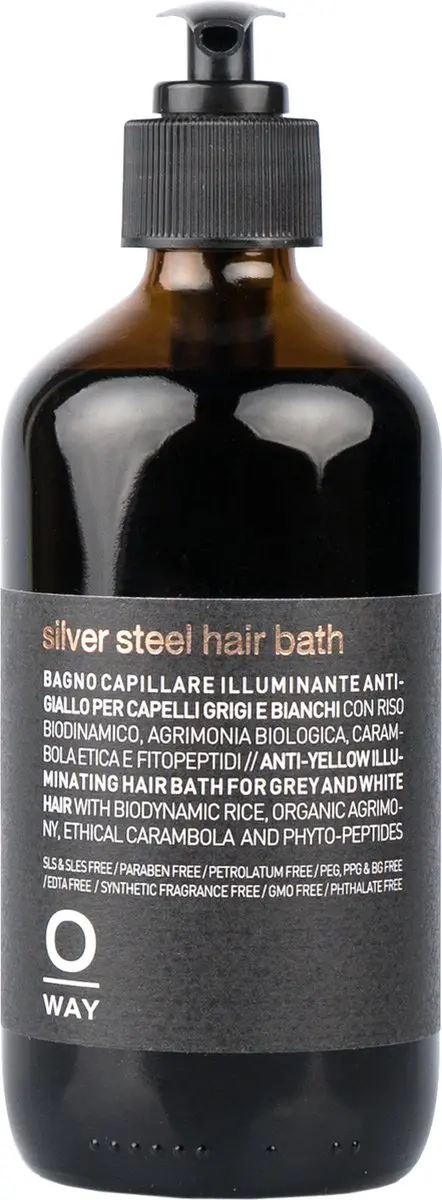 Oway Men Silver Steel Hair Bath 240ml