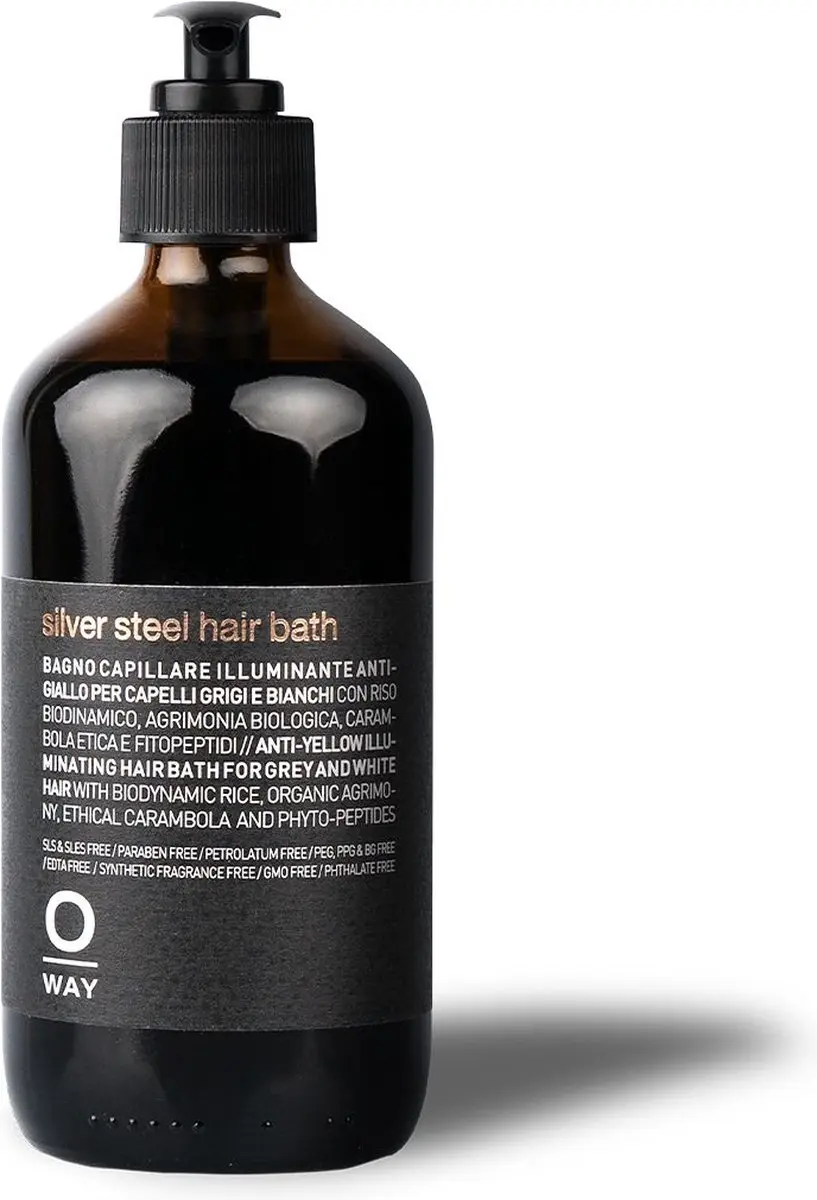 Oway Men Silver Steel Hair Bath 240ml