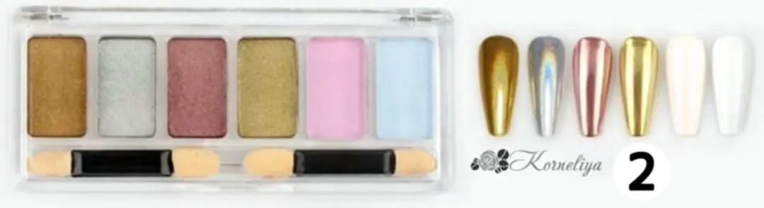 Korneliya Nail Art Pigment Set 2 Stuks