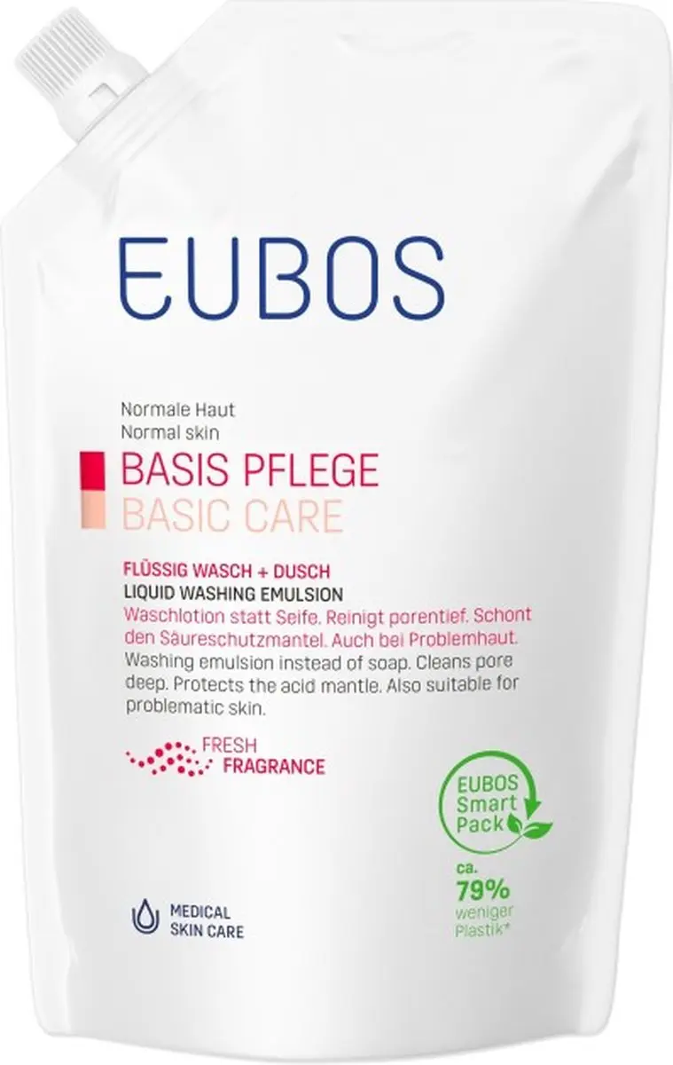 Eubos Zeep Vloeibaar Roze Refill 400ml
