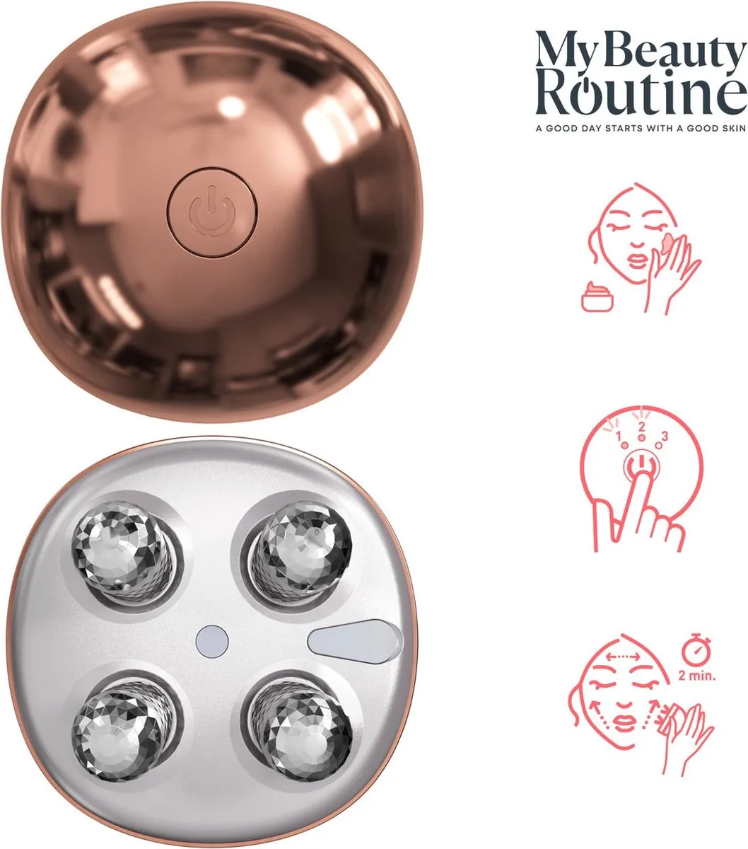 Rowenta My Beauty Routine LV6020F0/K70 Gezichtsmassageapparaat - Rose Gold