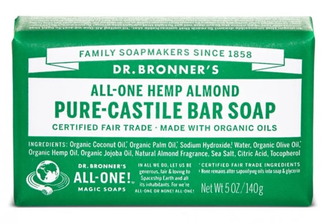 Dr. Bronner's Toiletzeep Amandel 140g - afbeelding 6 van 6