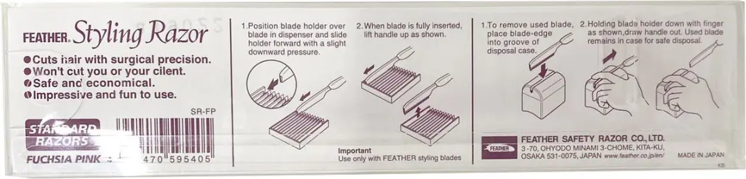 Feather Styling Razor - Transparant Roze