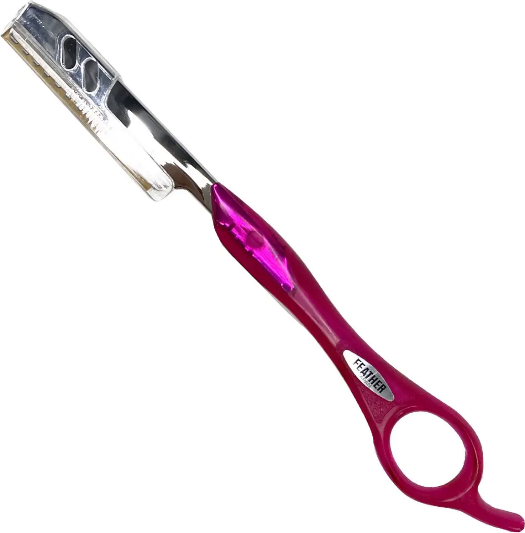 Feather Styling Razor - Transparant Roze - afbeelding 6 van 6