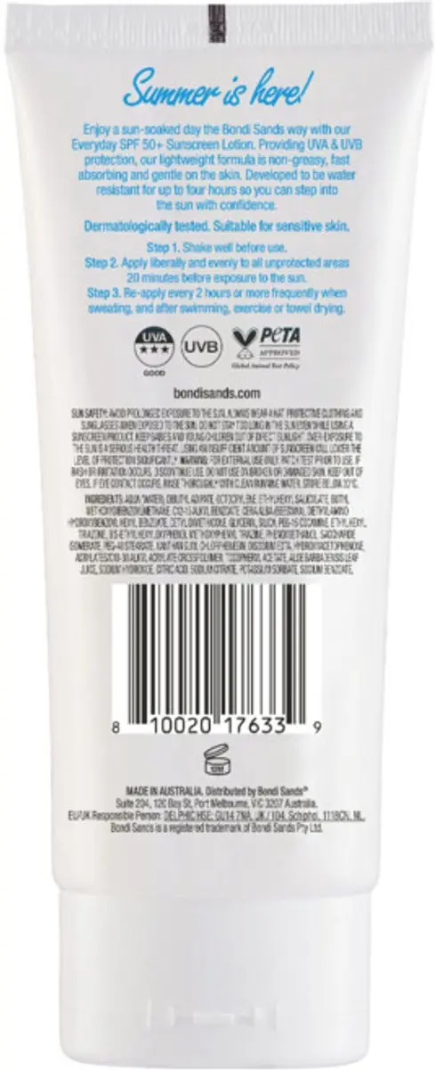 Bondi Sands Everyday SPF50+ Bodylotion 150ml