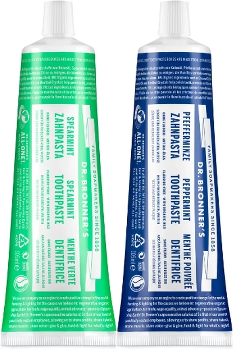 Dr. Bronner's Fluoride Vrije Tandpasta 140ml