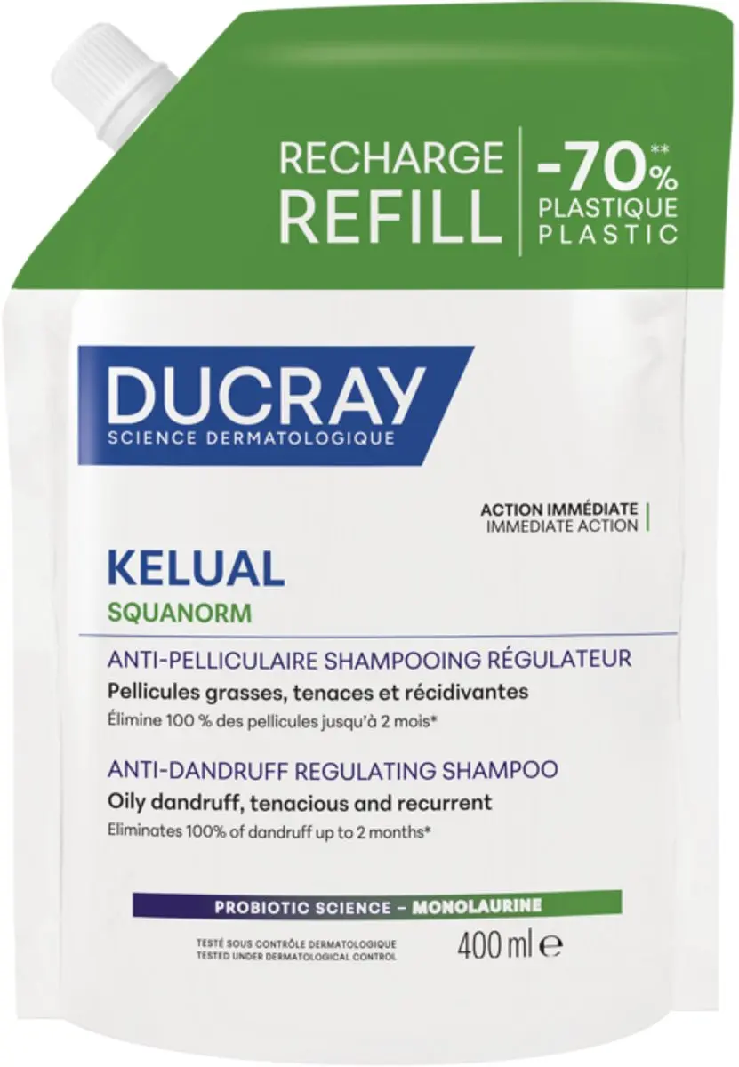 Ducray Kelual Squanorm Anti-Roos Shampoo Navulling 400ml