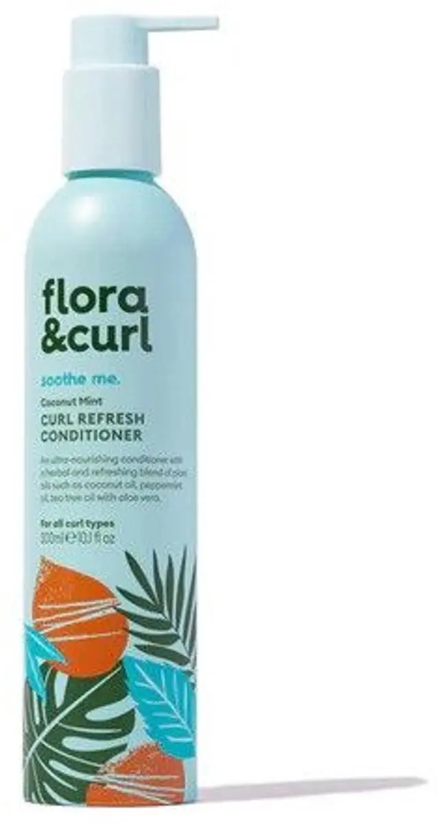 Flora & Curl Coconut Mint Curl Refresh Conditioner 300ml