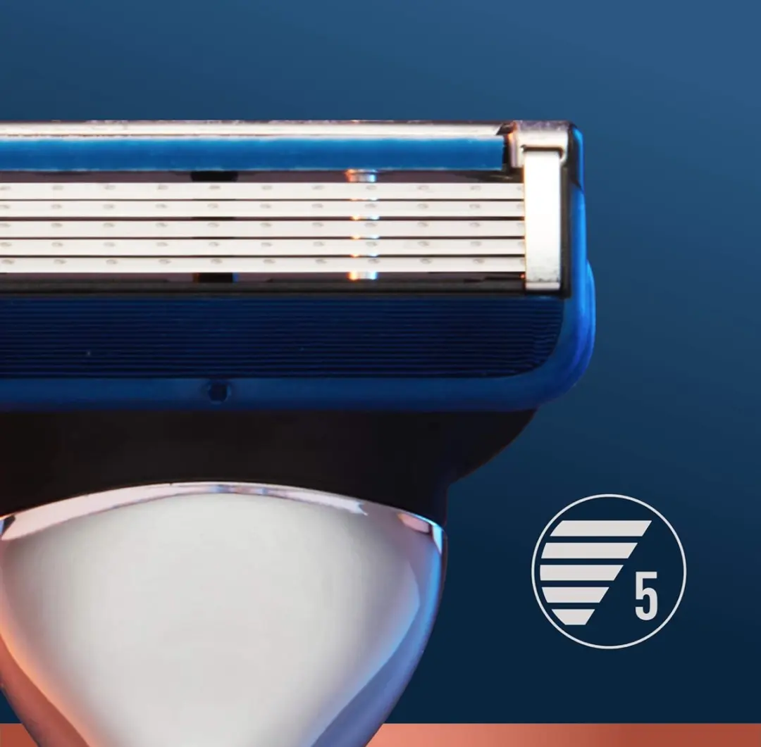 King C. Gillette Shave & Edging Scheermesjes 3 Mesjes - Blauw/Goud/Zwart