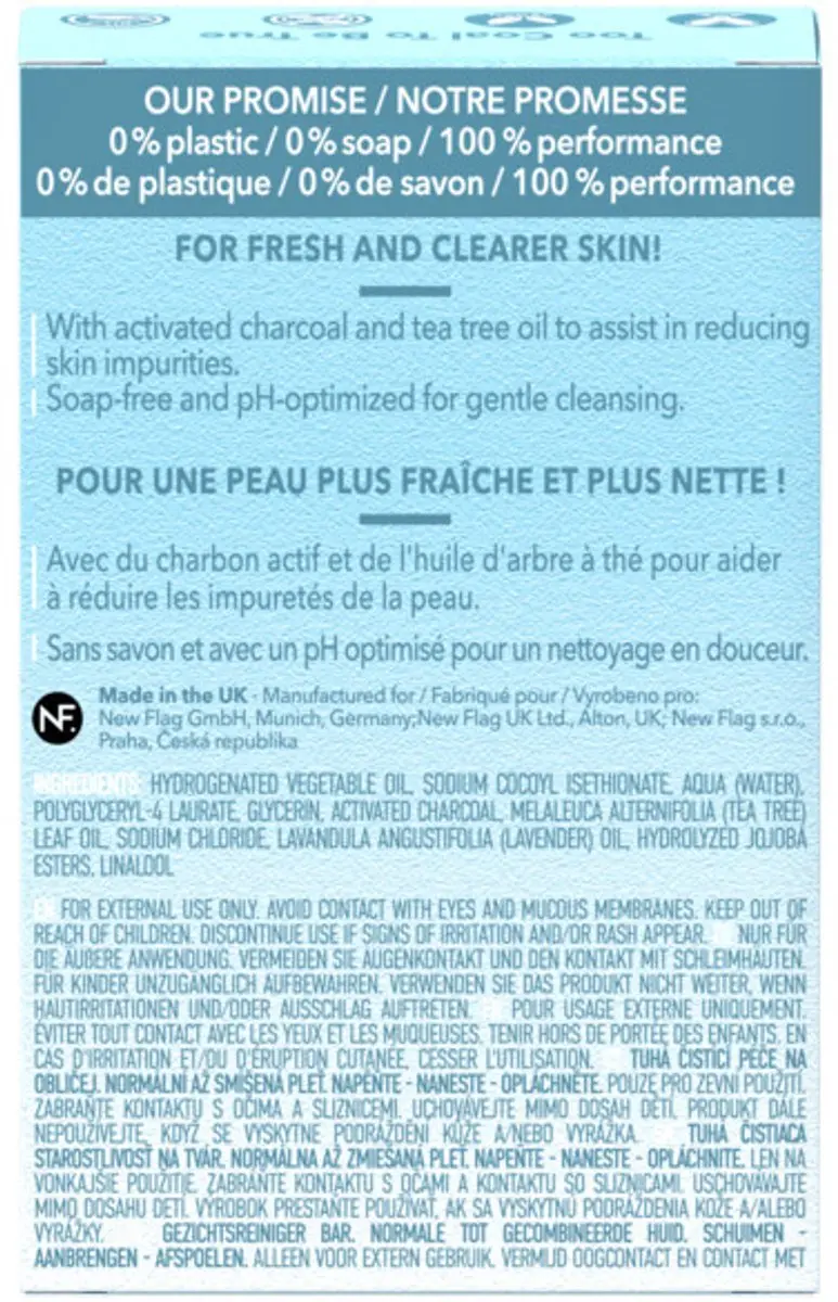 Foamie Cleansing Face Bar Too Coal to Be True - 60ml