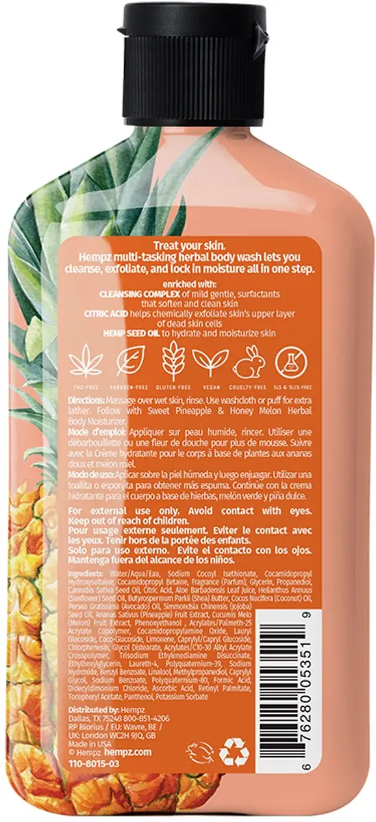 Hempz Original Sweet Pineapple & Honey Melon Douchegel 500ml