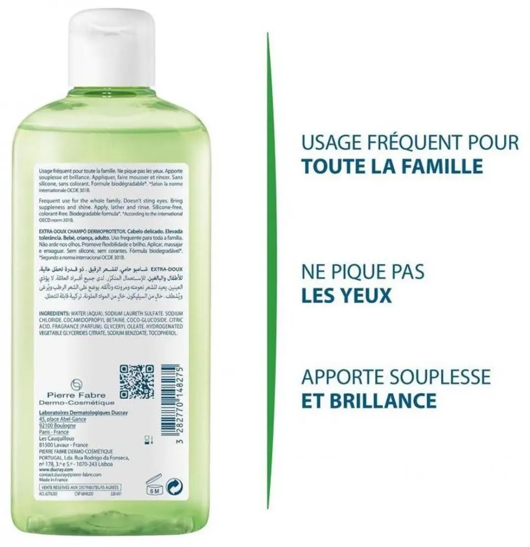 Ducray Extra-Doux Dermo-Beschermende Shampoo 400ml