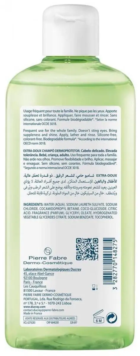 Ducray Extra-Doux Dermo-Beschermende Shampoo 400ml