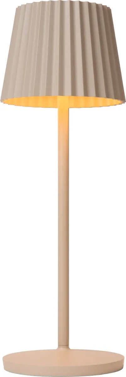 Lucide Justine Oplaadbare Tafellamp Beige