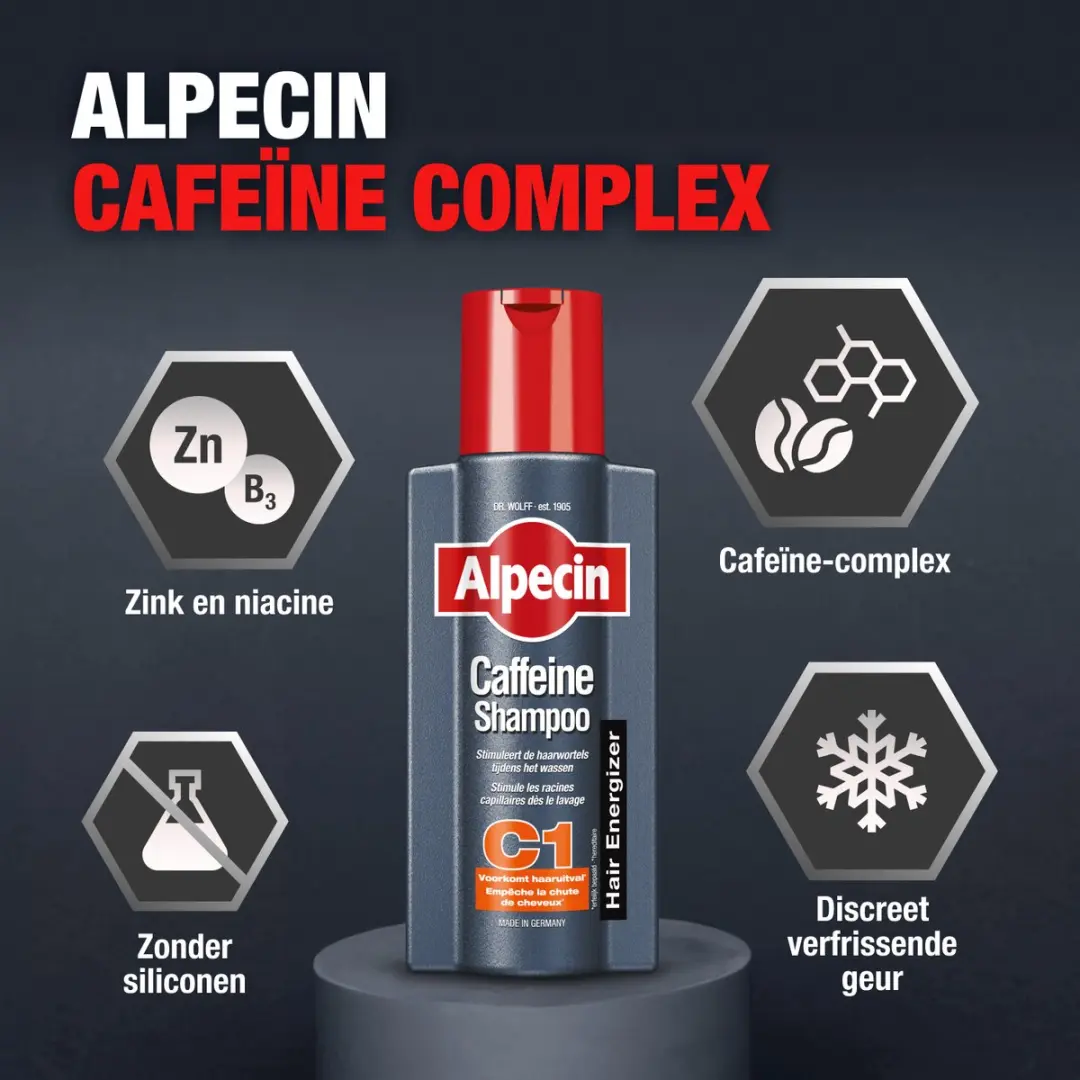 Alpecin Cafeïne Shampoo C1 - 3x 375ml