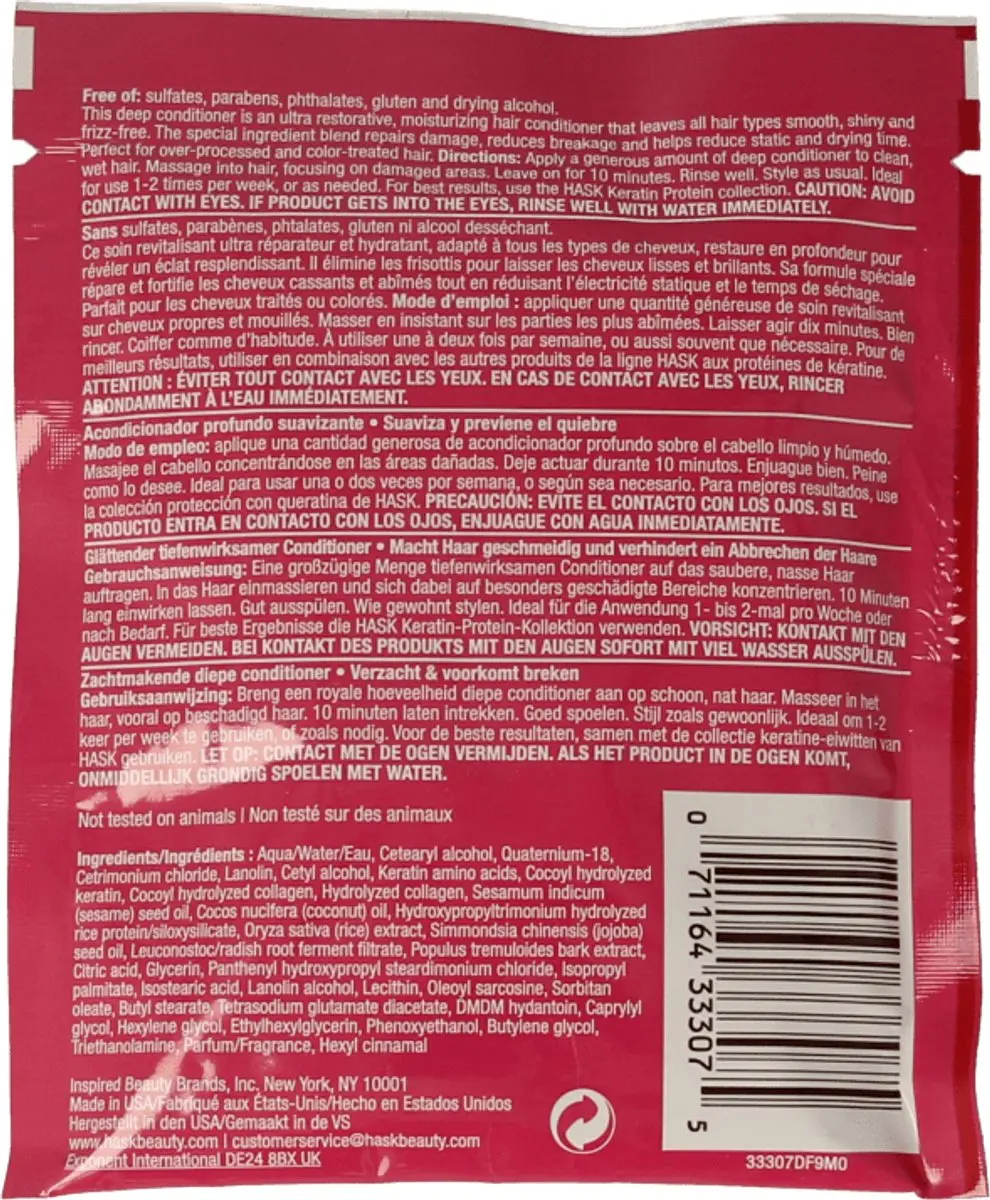Hask Conditioner Keratin Smoothing 50ml