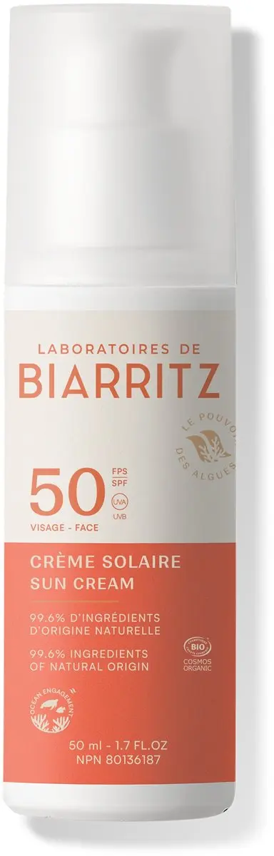 Laboratoires de Biarritz Alga Maris Gezichtszonnebrand SPF50 50ml