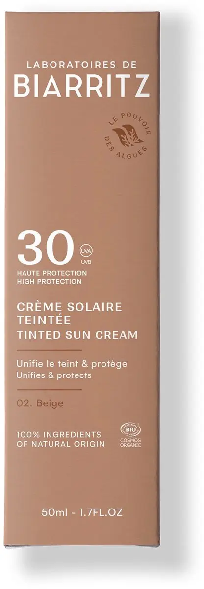 Laboratoires de Biarritz Alga Maris Getinte Gezichtszonnebrand SPF30 50ml