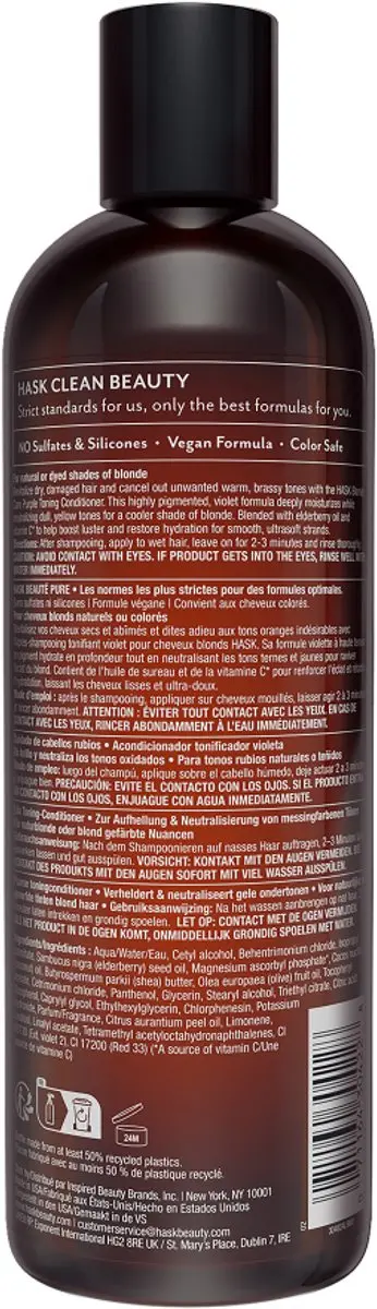 Hask Conditioner Blonde Care Purple 355ml