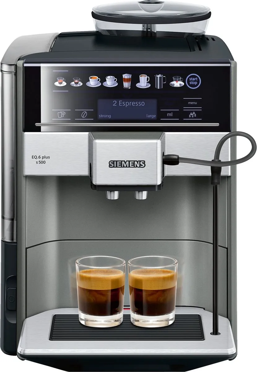 Siemens EQ6 Plus S500 TE655203RW - Volautomatische espressomachine