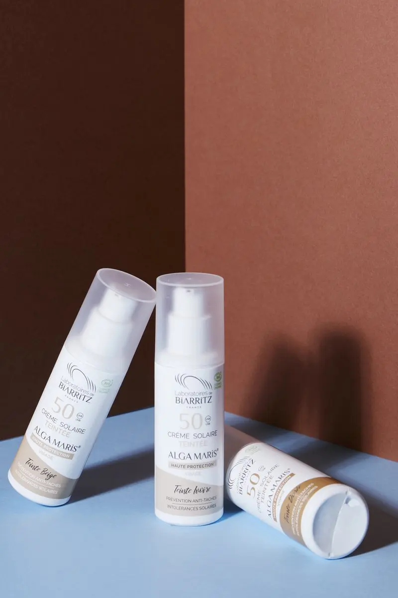 Laboratoires de Biarritz Alga Maris Getinte Zonnebrand SPF50 Ivoor 50ml