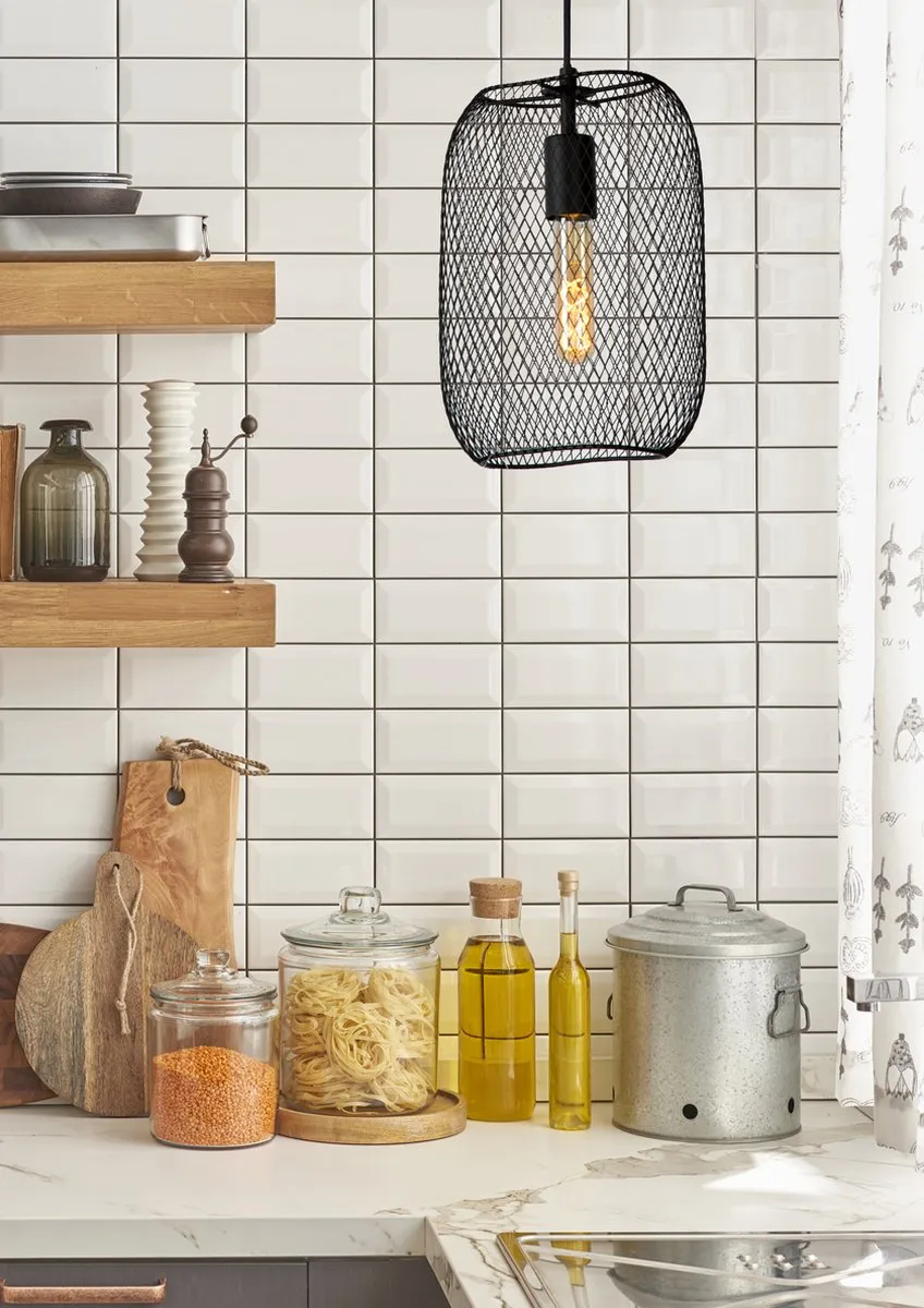 Lucide Mesh Hanglamp E27 - Zwart