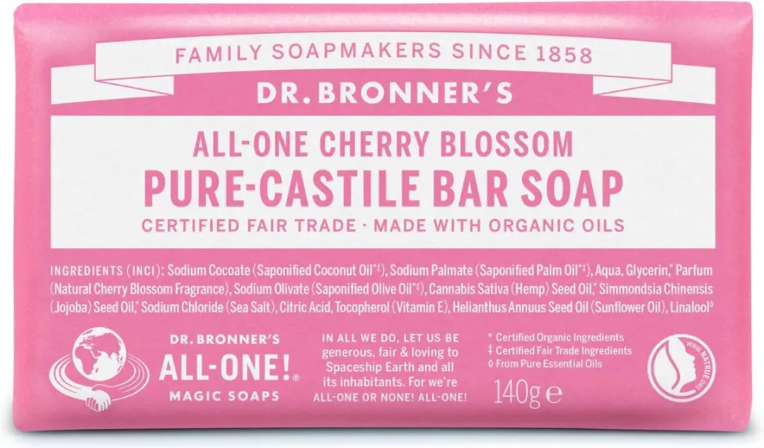 Dr. Bronner's Kersenbloesem Zeepblok 140ml