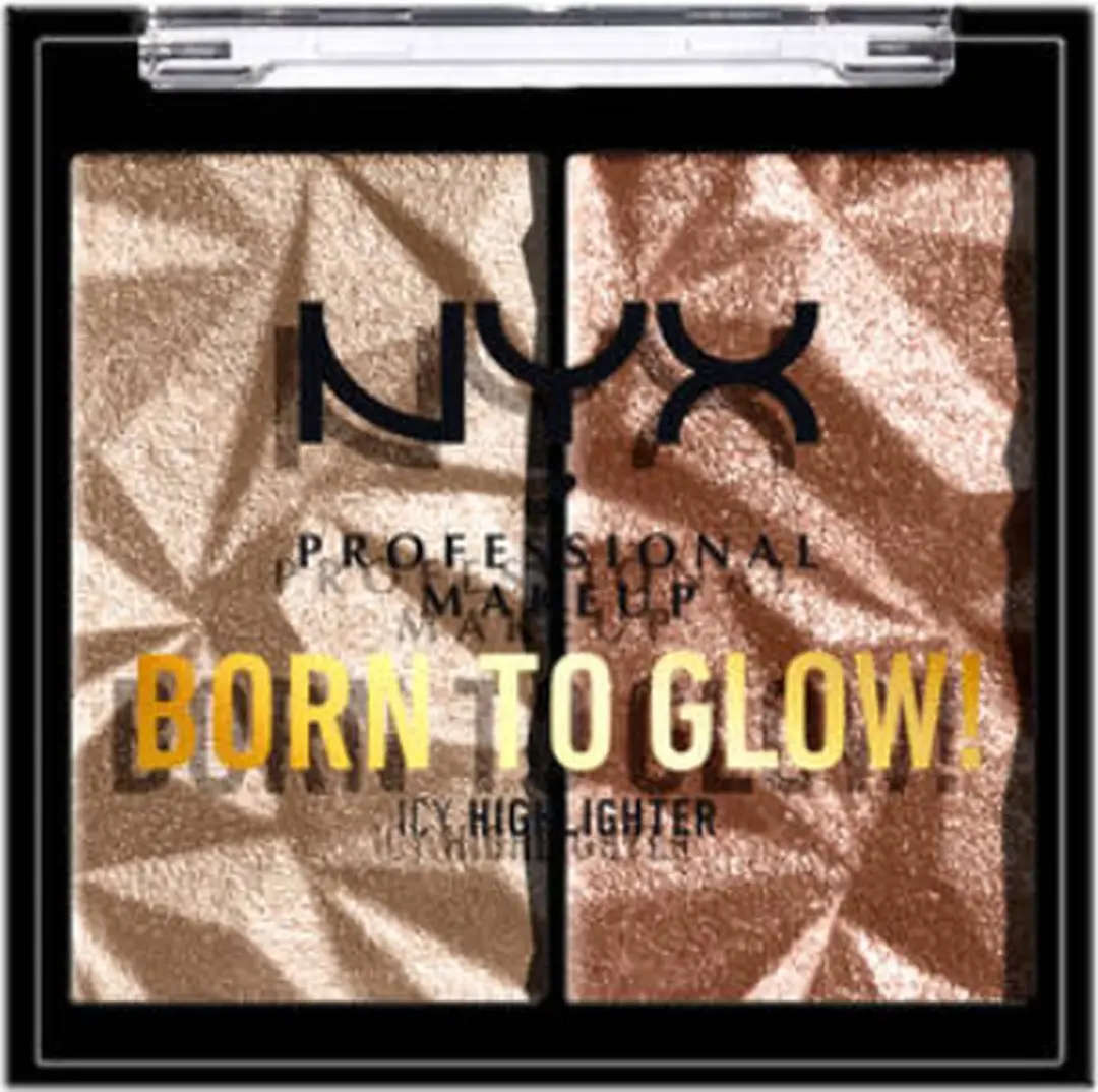 NYX Born To Glow Icy Highlighter Bour The Bronze & Gem Storm 6g