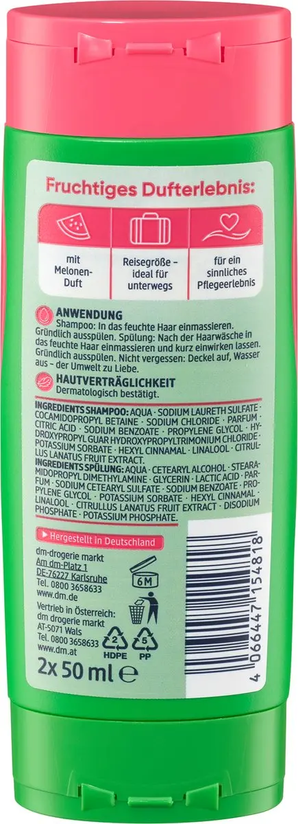 Balea Shampoo & Conditioner Sweet Melon 100ml