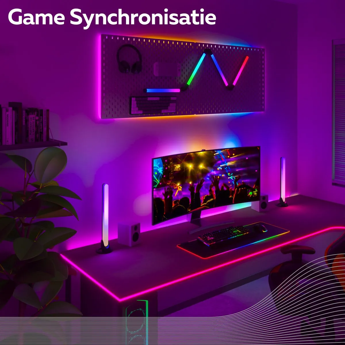 Calex Gaming LED Strip Monitor 110cm - Razer Chroma Compatibel - RGBIC